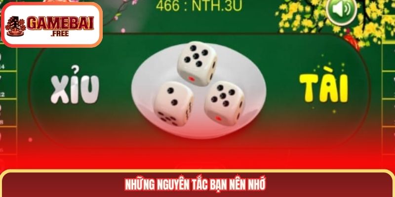 Những nguyên tắc bạn nên nhớ