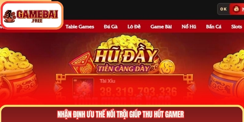 Nhận định ưu thế nổi trội giúp thu hút gamer
